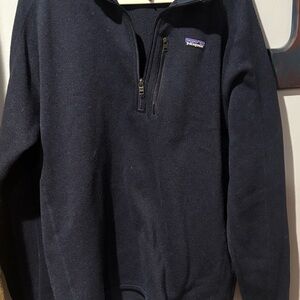 Patagonia Men's Navy Zip-Up Sweater